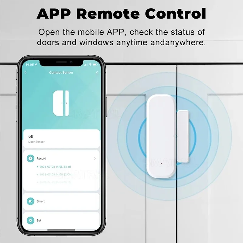 Tuya WiFi Sensor Jendela Pintu - Home Security Gate ulasan dan harga