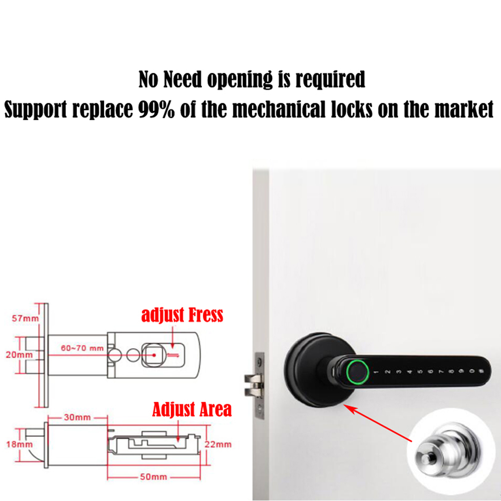 TTLock Kunci Sidik Jari Blueto - Home Security Keypad ulasan dan harga