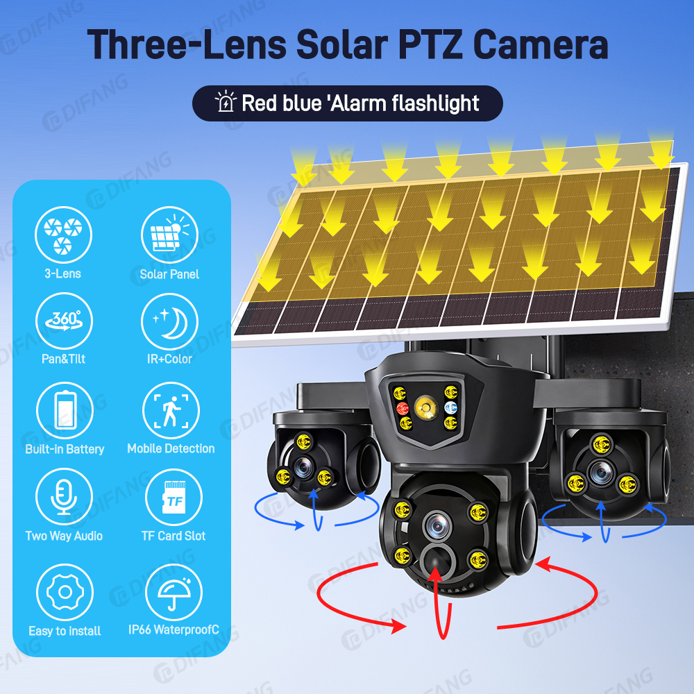 V380 Pro Kamera Solar WIFI 20M - Home Security Outdoor Camera System ulasan dan harga
