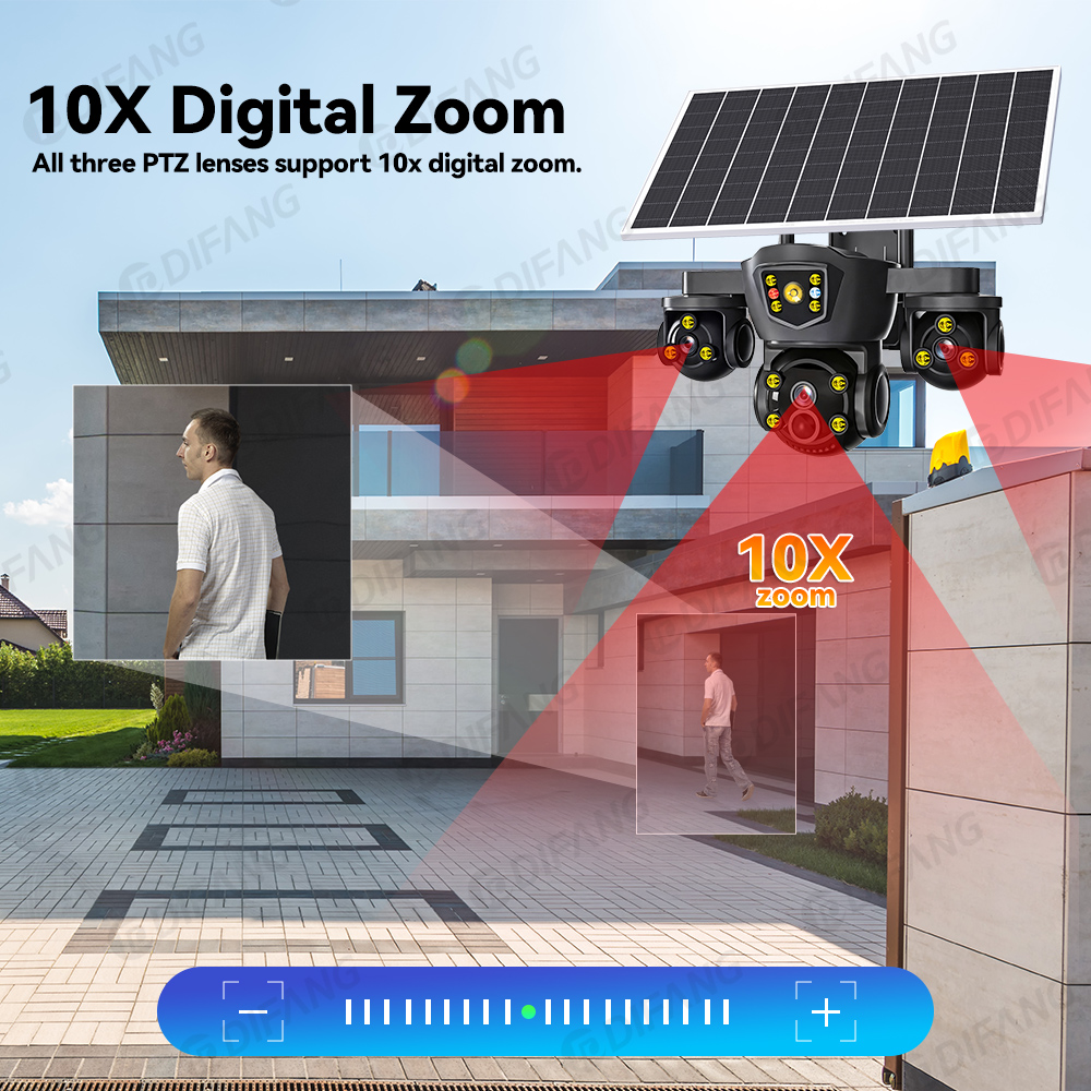 V380 Pro Kamera Solar WIFI 20M - Home Security Outdoor Camera System ulasan dan harga
