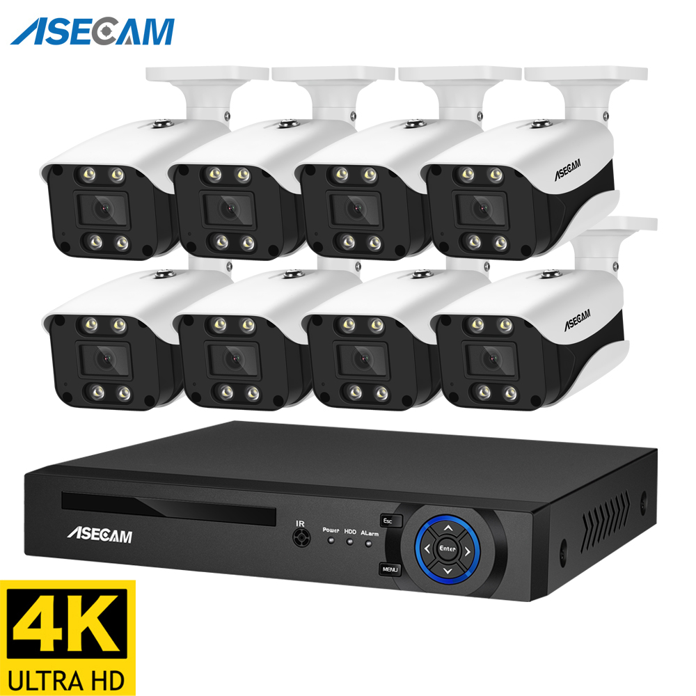 Kamera keamanan 8MP sistem 4K  - Home Security Outdoor Cameras ulasan dan harga