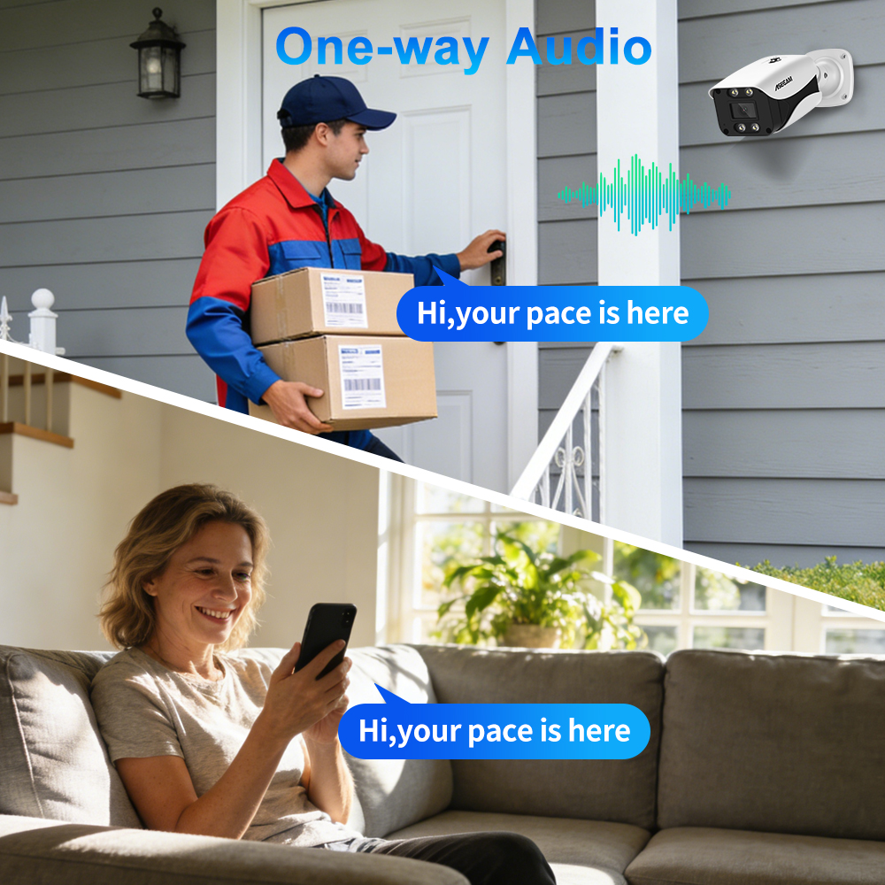 Kamera keamanan 8MP sistem 4K  - Home Security Outdoor Cameras ulasan dan harga