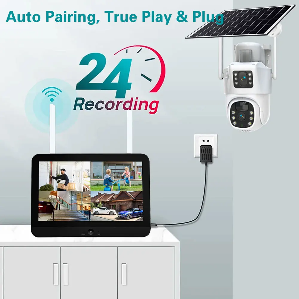 Kit Kamera Cctv NVR nirkabel,  - Camera Solar Wireless ulasan dan harga