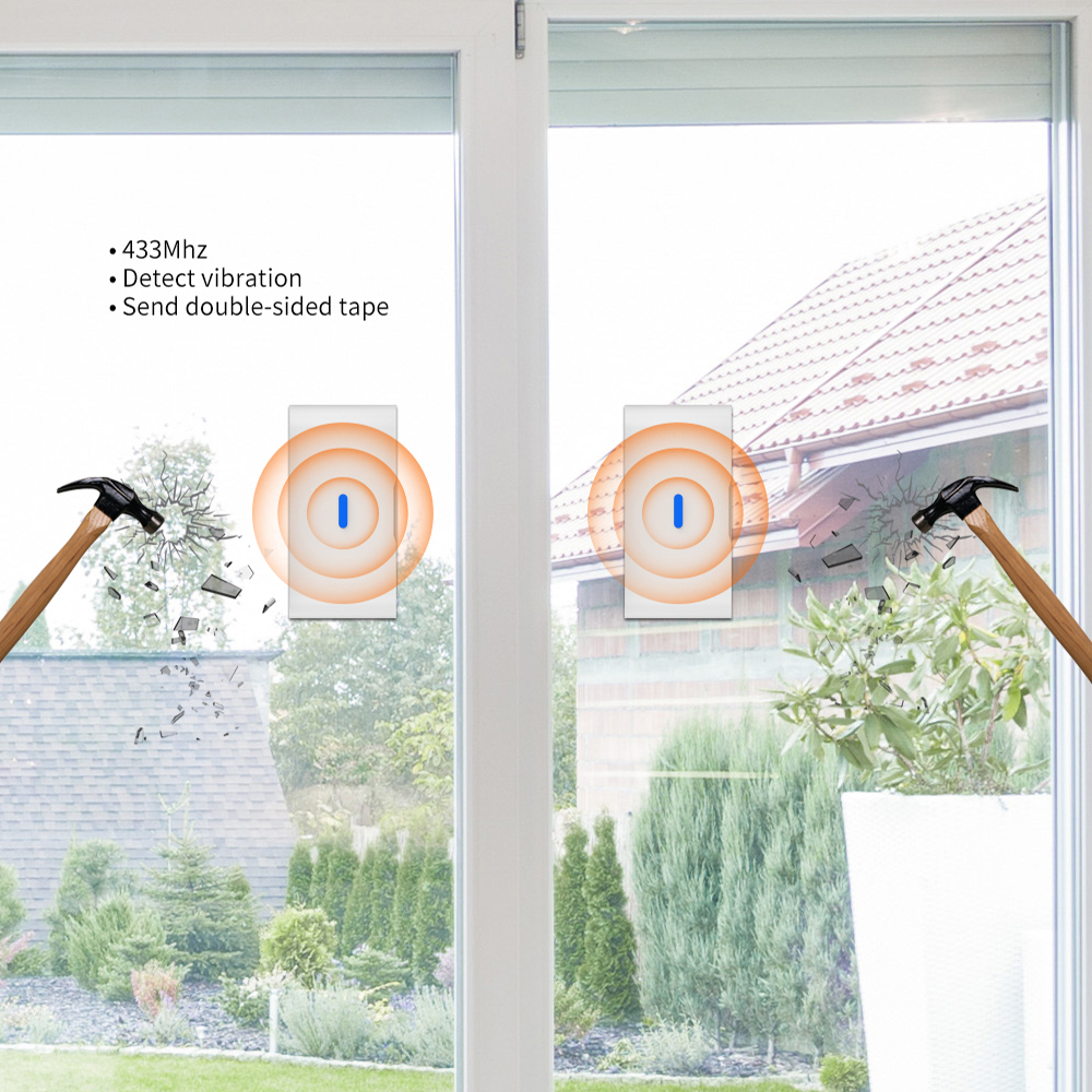 Sensor Getaran Pecah Kaca Nirk - Home Security Gate ulasan dan harga