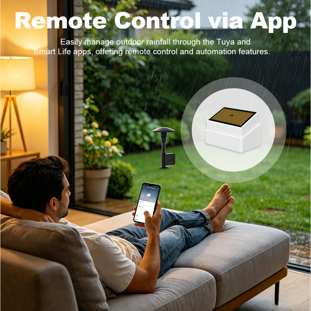 Tuya ZigBee Sensor Hujan Pinta - Home Security Outdoor ulasan dan harga