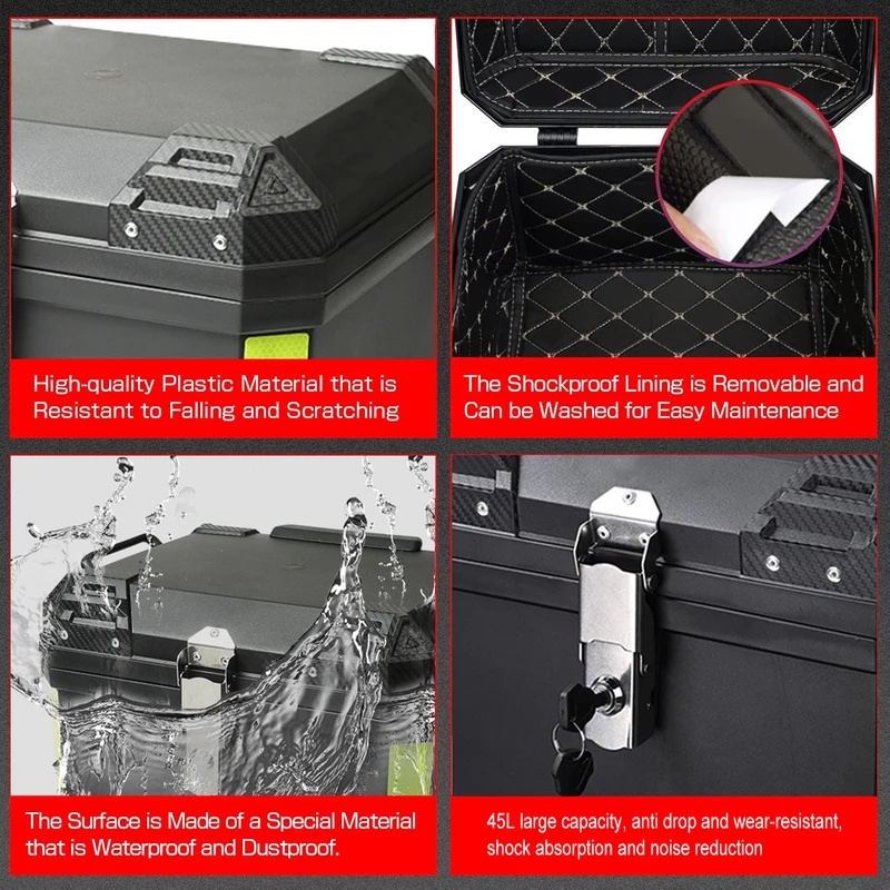 Kotak Helm Bagasi Motor 57L Un - Home Security Safe ulasan dan harga