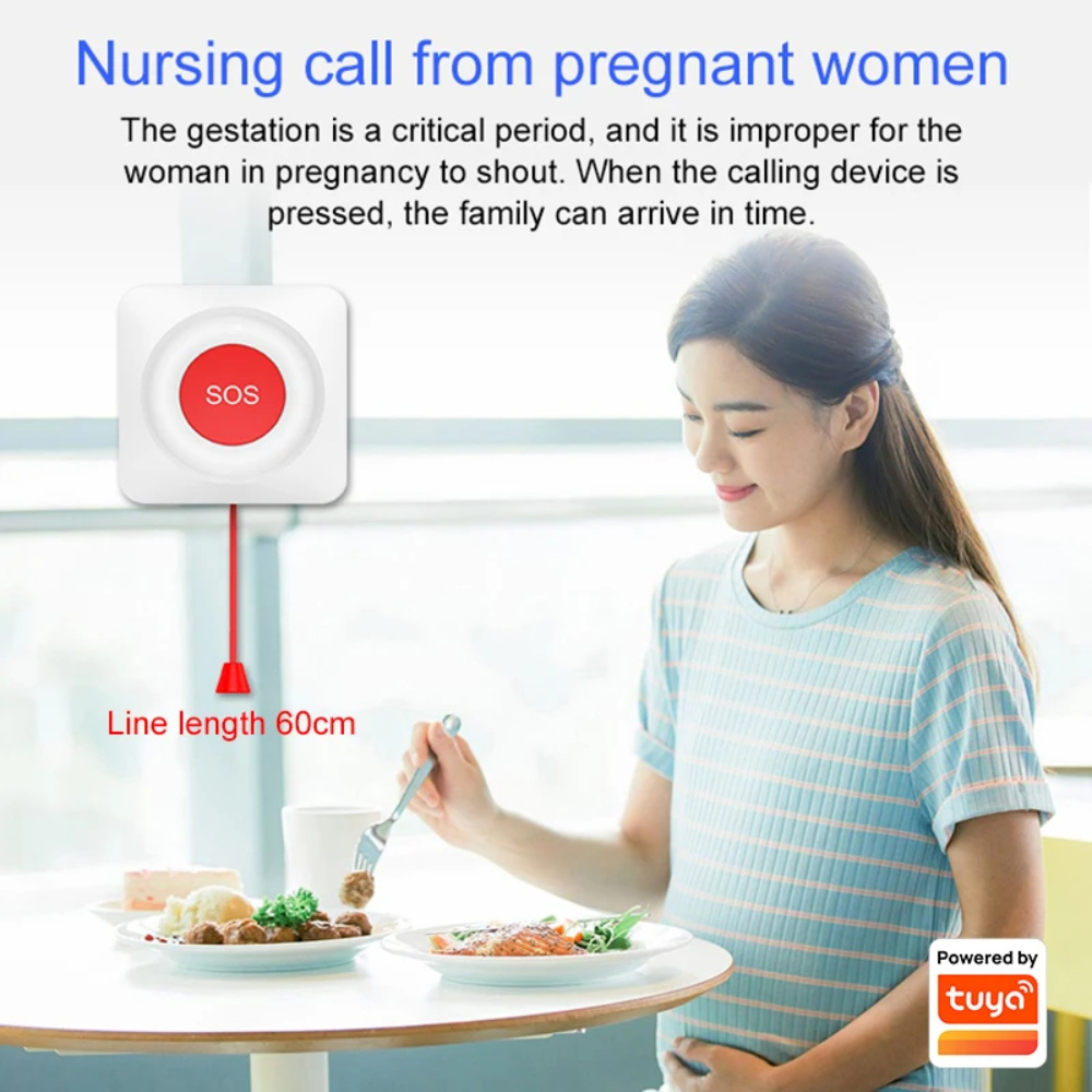 Tombol WIFI Zigbee SOS Tombol  - Home Security Gadgets ulasan dan harga