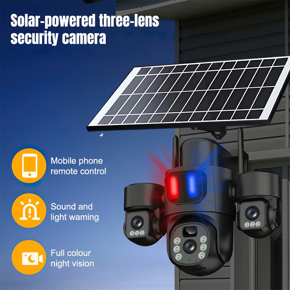 Kamera WiFi PTZ Tenaga Surya L - Home Security Ideas ulasan dan harga