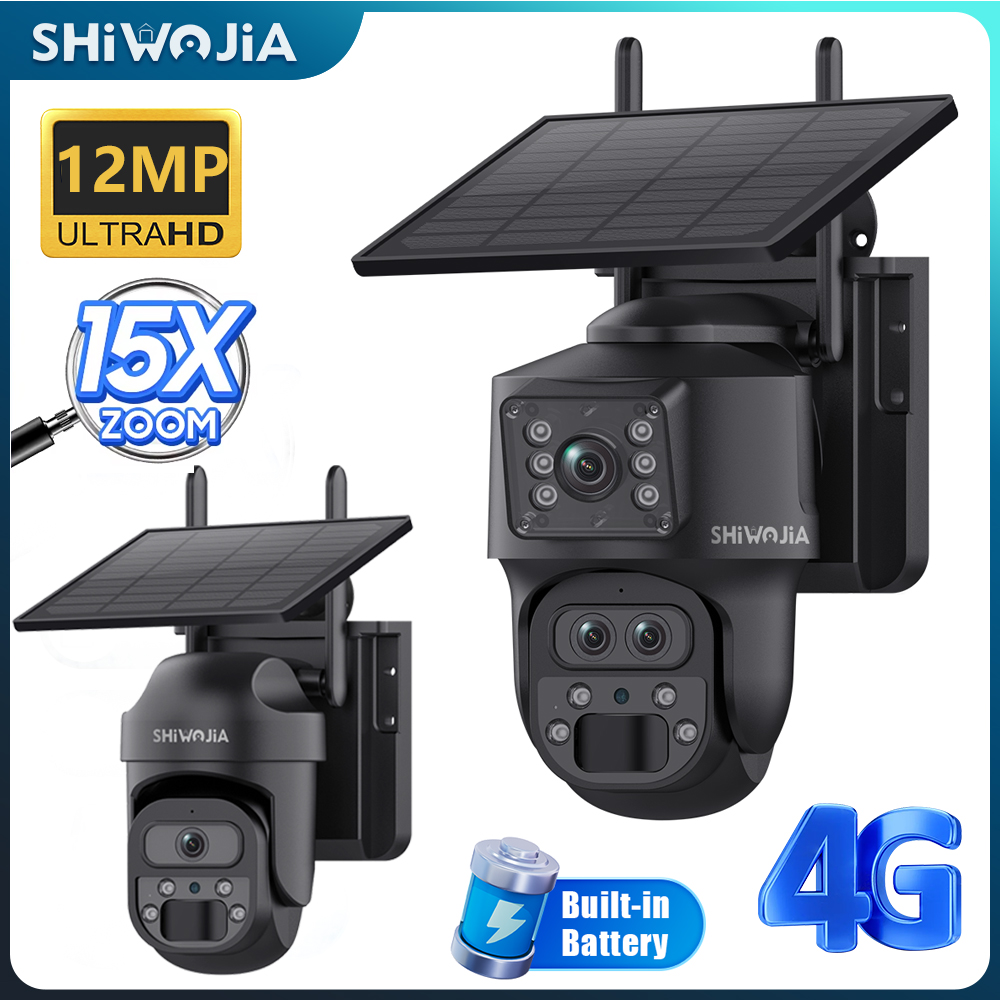 SHIWOJIA 15X ZOOM Kamera Surya - Home Security Outdoor Cameras ulasan dan harga