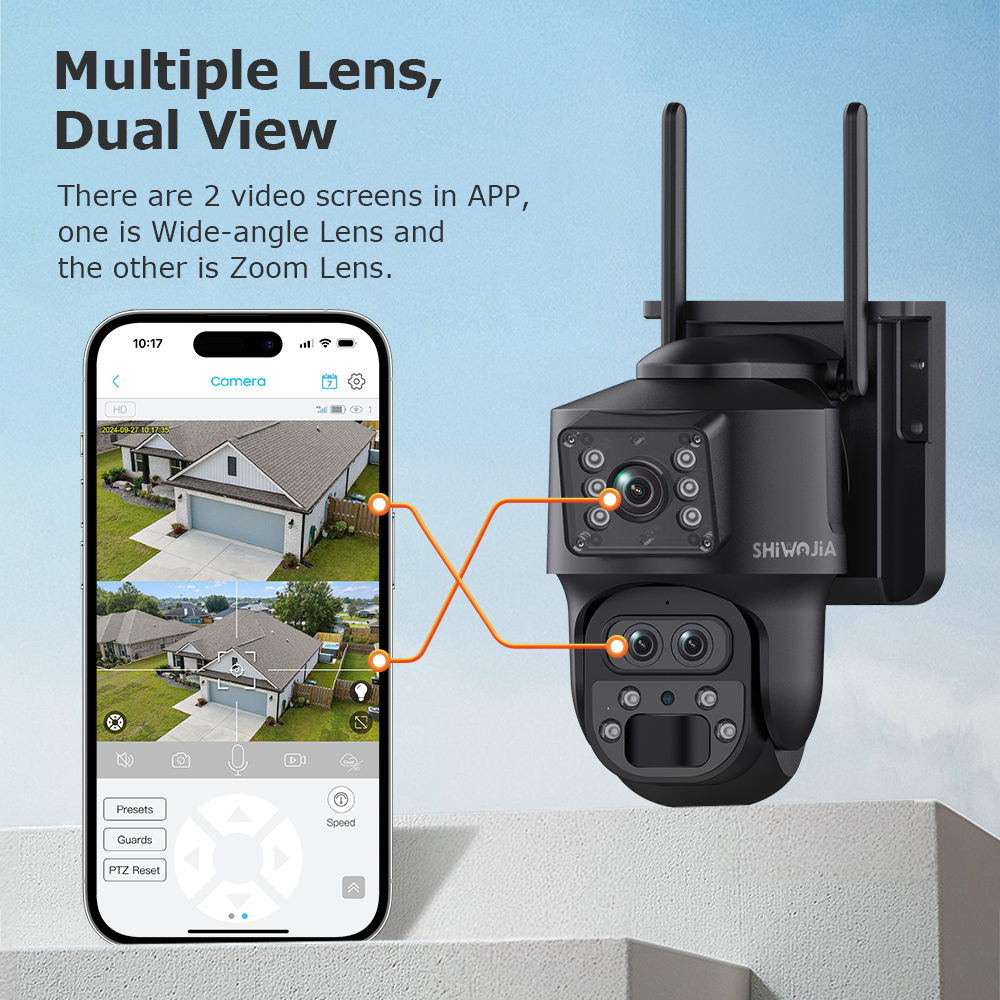SHIWOJIA 15X ZOOM Kamera Surya - Home Security Outdoor Cameras ulasan dan harga