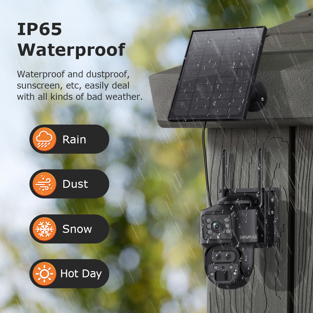 SHIWOJIA 15X ZOOM Kamera Surya - Home Security Outdoor Cameras ulasan dan harga