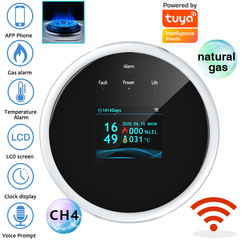 Sensor Alarm Gas WiFi 2.4G Det - Home Security Gadgets ulasan dan harga