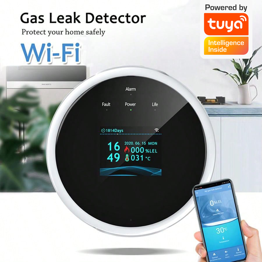Sensor Alarm Gas WiFi 2.4G Det - Home Security Gadgets ulasan dan harga
