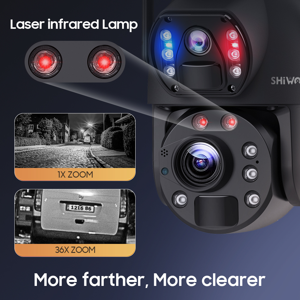 Kamera Surya SHIWOJIA 50X ZOOM - Home Security Outdoor Cameras ulasan dan harga