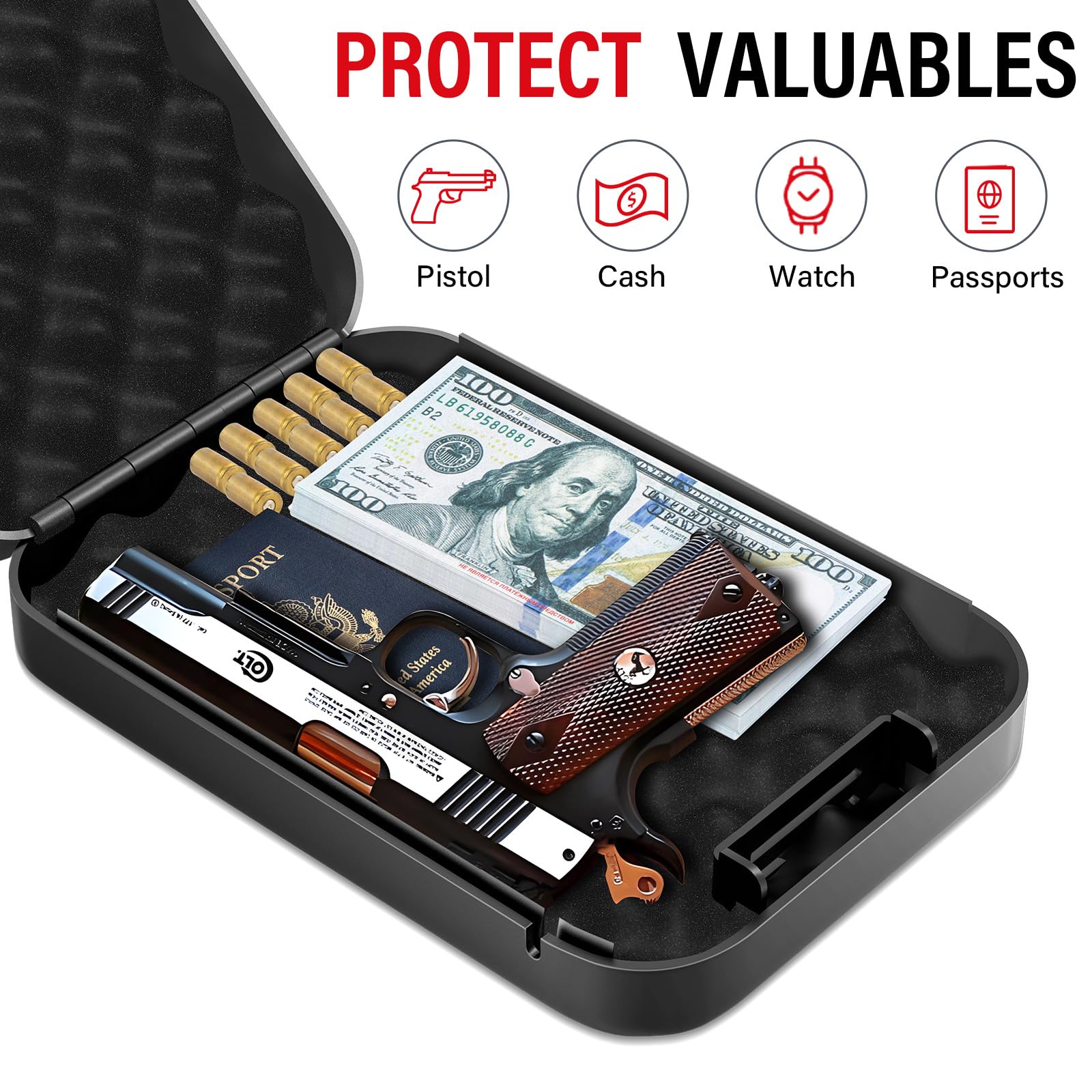 Kotak aman keamanan pribadi de - Safe Box Digital ulasan dan harga