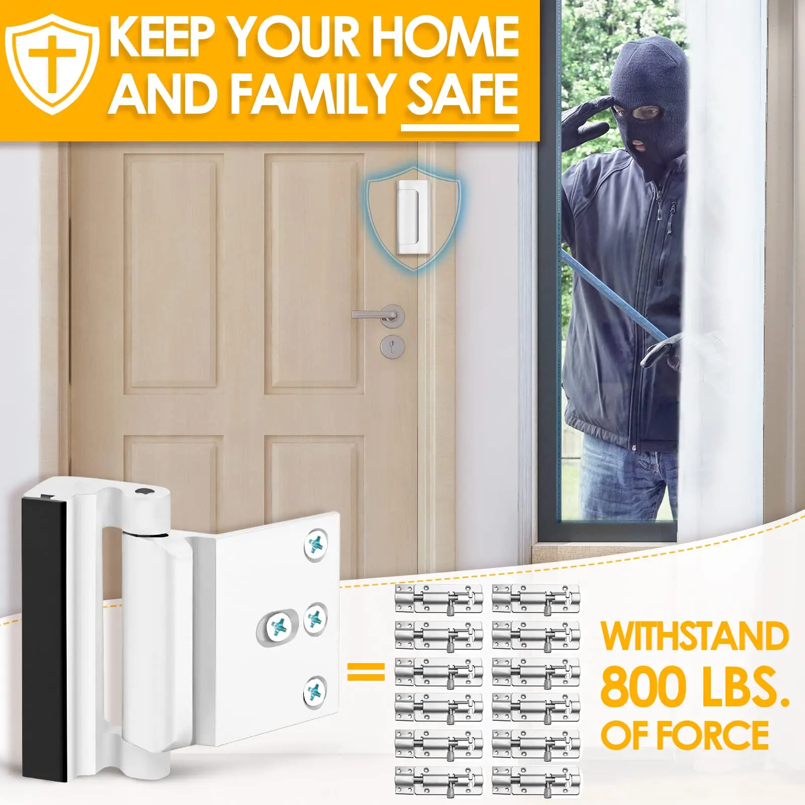 Kunci Pintu Keamanan Rumah Bar - Home Security Door Reinforcement Lock ulasan dan harga
