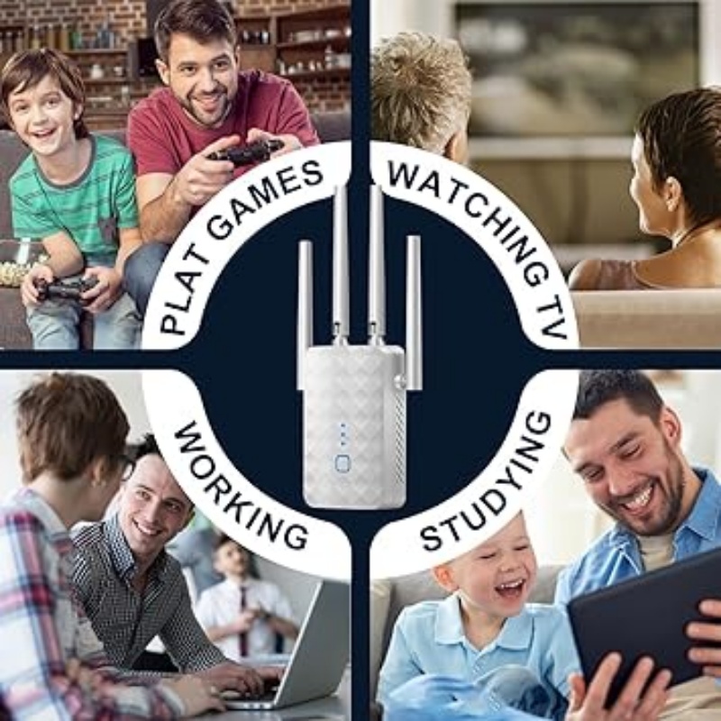 Pengulang WiFi 1200Mbps Nirkab - Home Security Outdoor ulasan dan harga