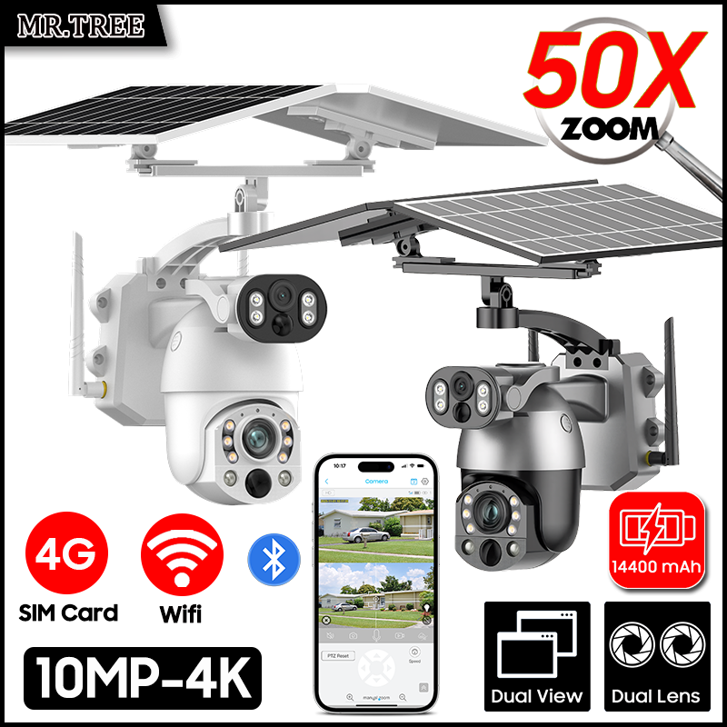Kamera IP CCTV lensa ganda Zoo - Home Security Outdoor Cameras ulasan dan harga