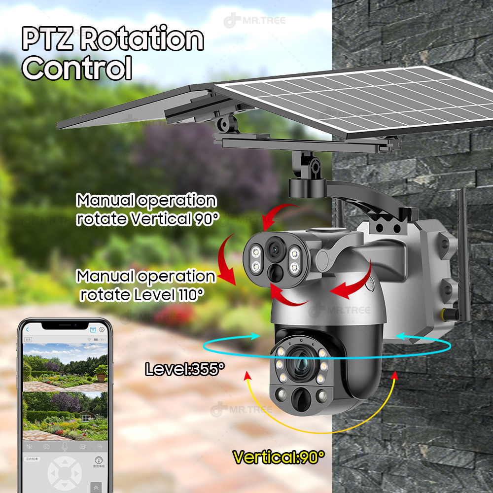 Kamera IP CCTV lensa ganda Zoo - Home Security Outdoor Cameras ulasan dan harga