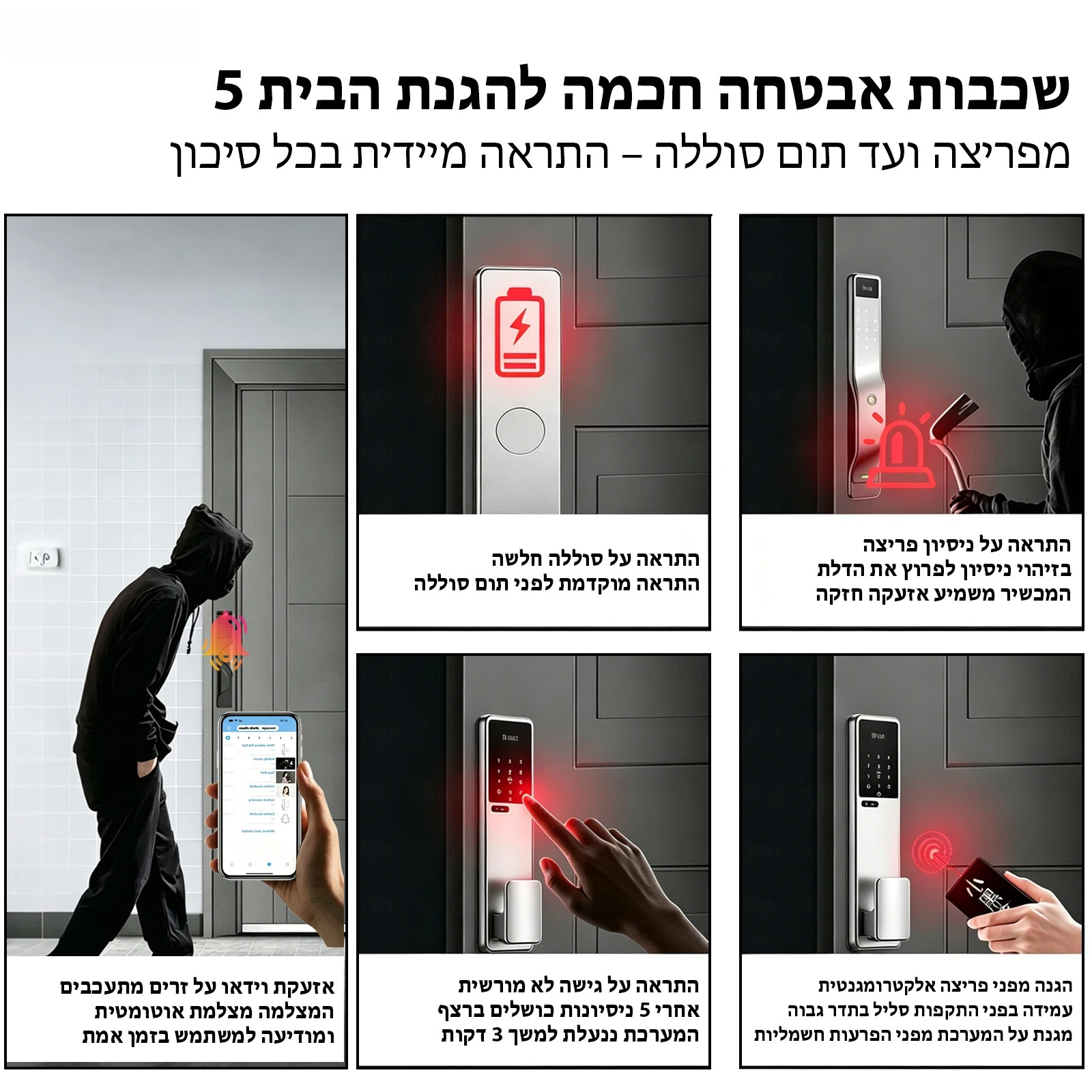 SmarDeer Israel 6590 Mortise S - Door Lock Smart Keypad ulasan dan harga