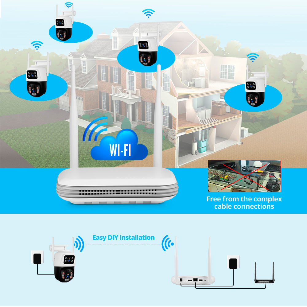 KERUI kamera IP WIFI keamanan  - Home Security Outdoor Cameras ulasan dan harga
