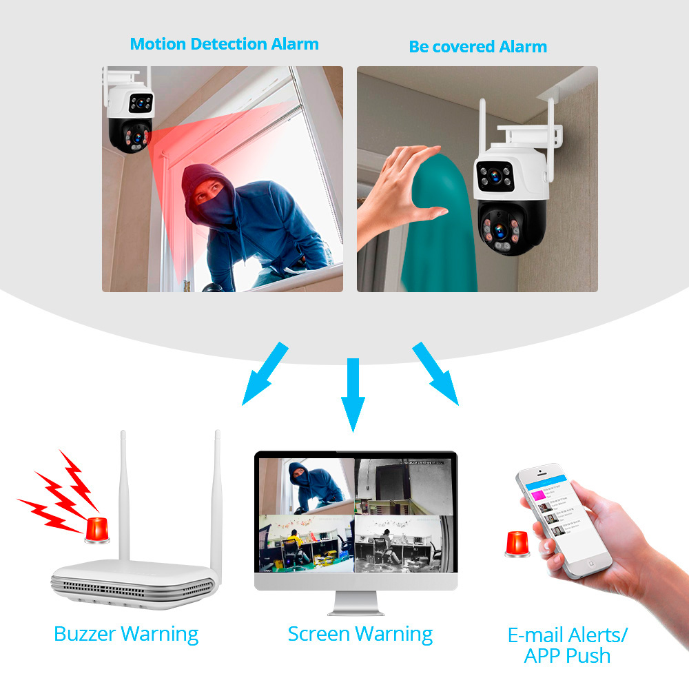 KERUI kamera IP WIFI keamanan  - Home Security Outdoor Cameras ulasan dan harga