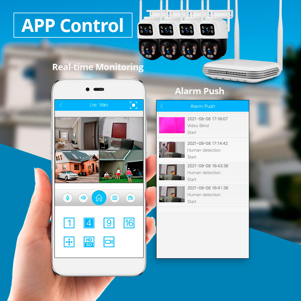 KERUI kamera IP WIFI keamanan  - Home Security Outdoor Cameras ulasan dan harga