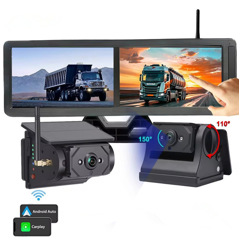 15.6 Inch Android Auto Carplay - Camera Solar Wireless ulasan dan harga