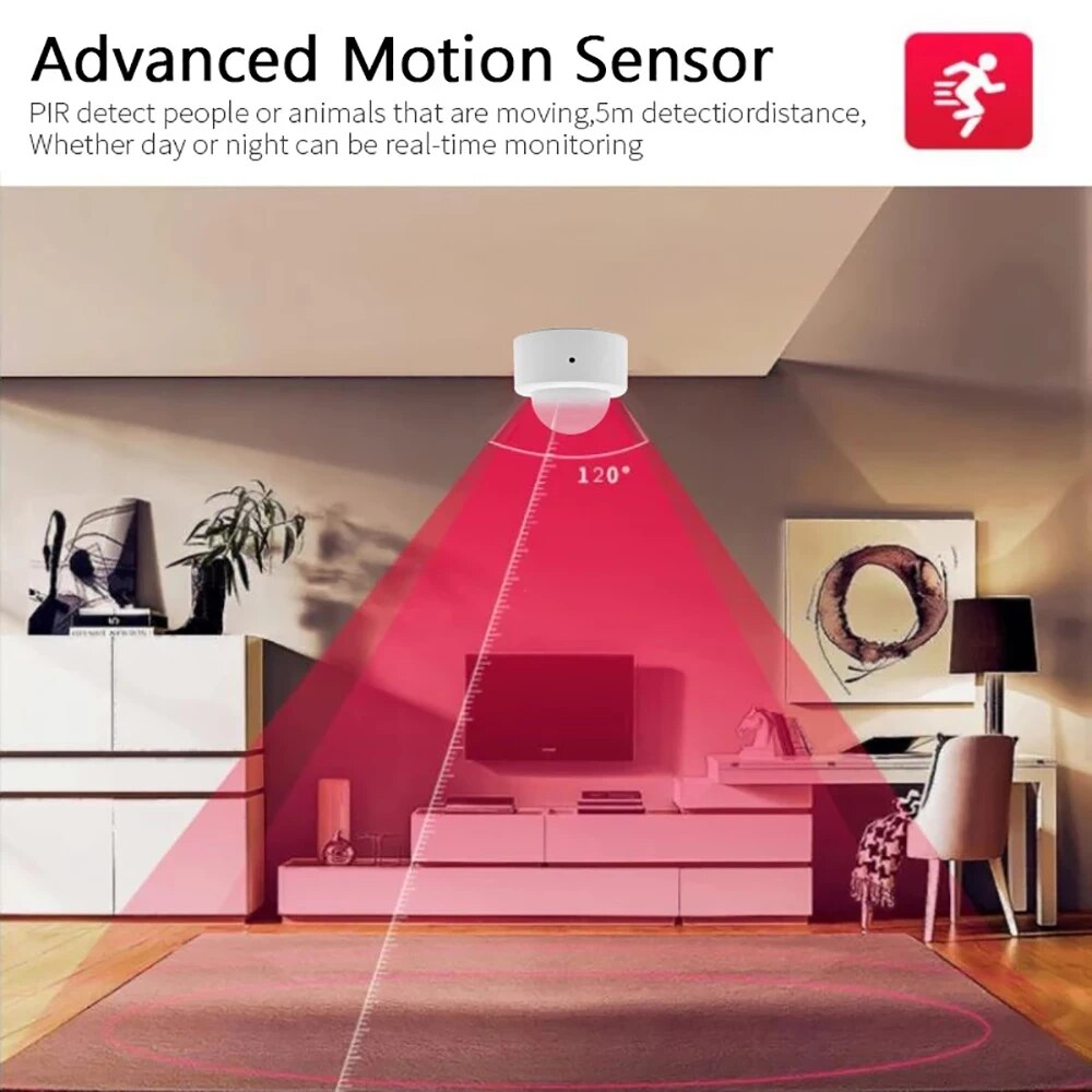 Zigbee Sensor gerak Mini PIR,  - Home Security Gadgets ulasan dan harga