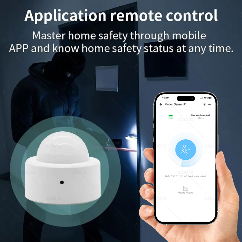 Zigbee Sensor gerak Mini PIR,  - Home Security Gadgets ulasan dan harga