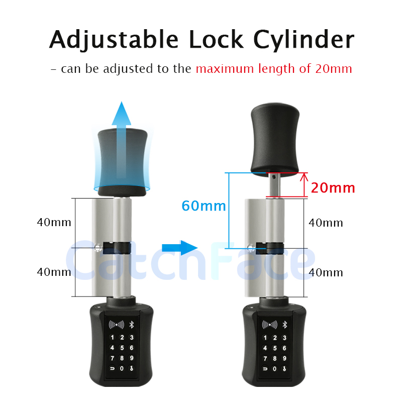 TTlock Kunci Silinder Pintar B - Home Security Keypad ulasan dan harga