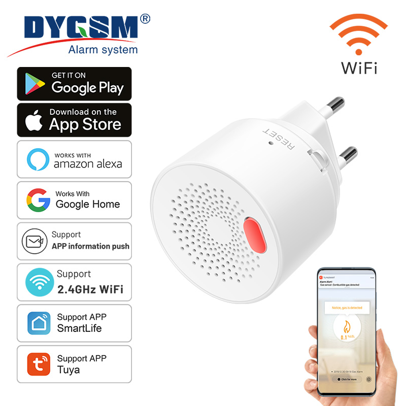 Tuya Sensor Gas alami Wifi rum - Home Security Gadgets ulasan dan harga