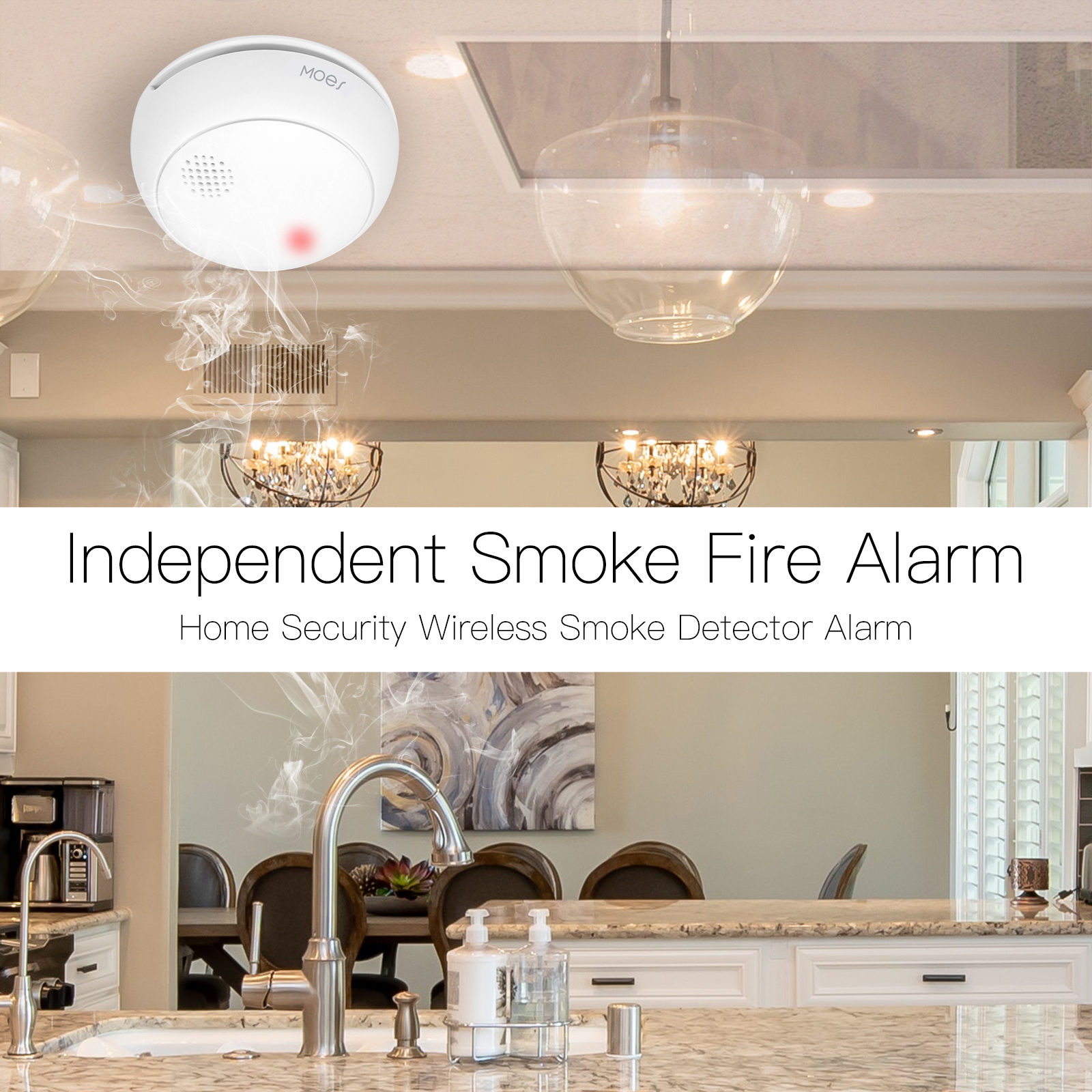 MOES ZigBee Detektor Alarm Asa - Home Security Gadgets ulasan dan harga